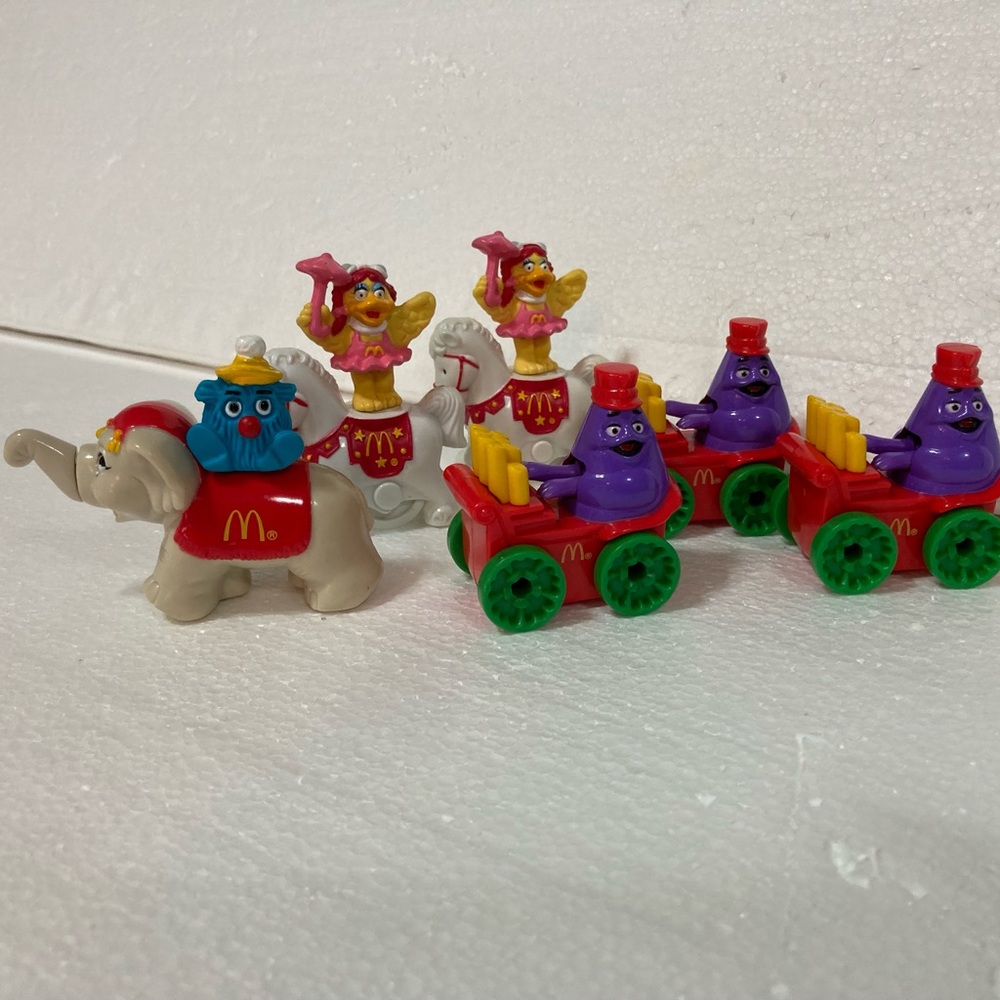 Vintage McDonald’s Happy Meal 1989 McDonaldland Circus Parade, Lot of 6